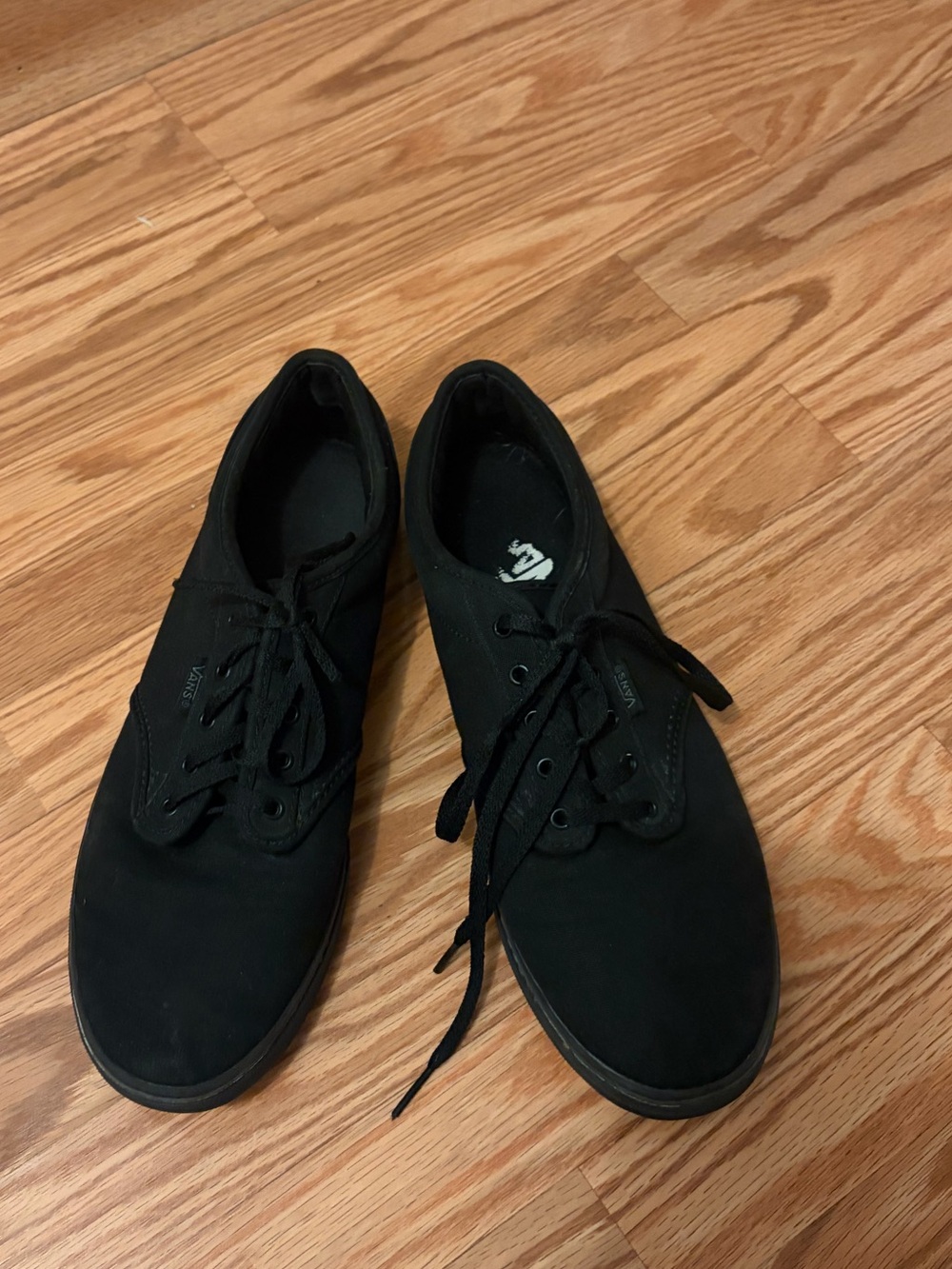 Vans Black Low-Top Canvas Sneakers
